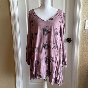 Free People - Embroidered Tunic Dress - Size Large